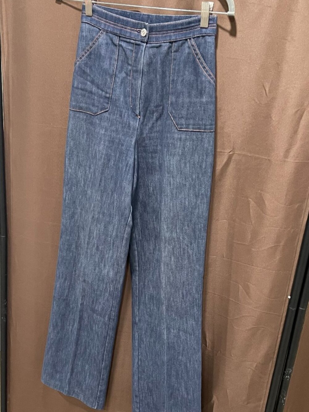 Women's Sz. 8 Vintage Stockton of Dallas Flare/Wide Leg Blue Jeans